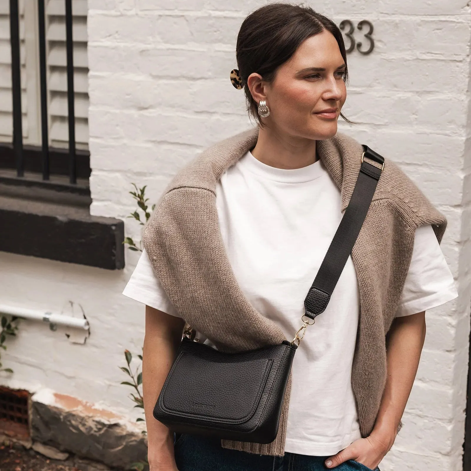Linda Crossbody Bag - Black