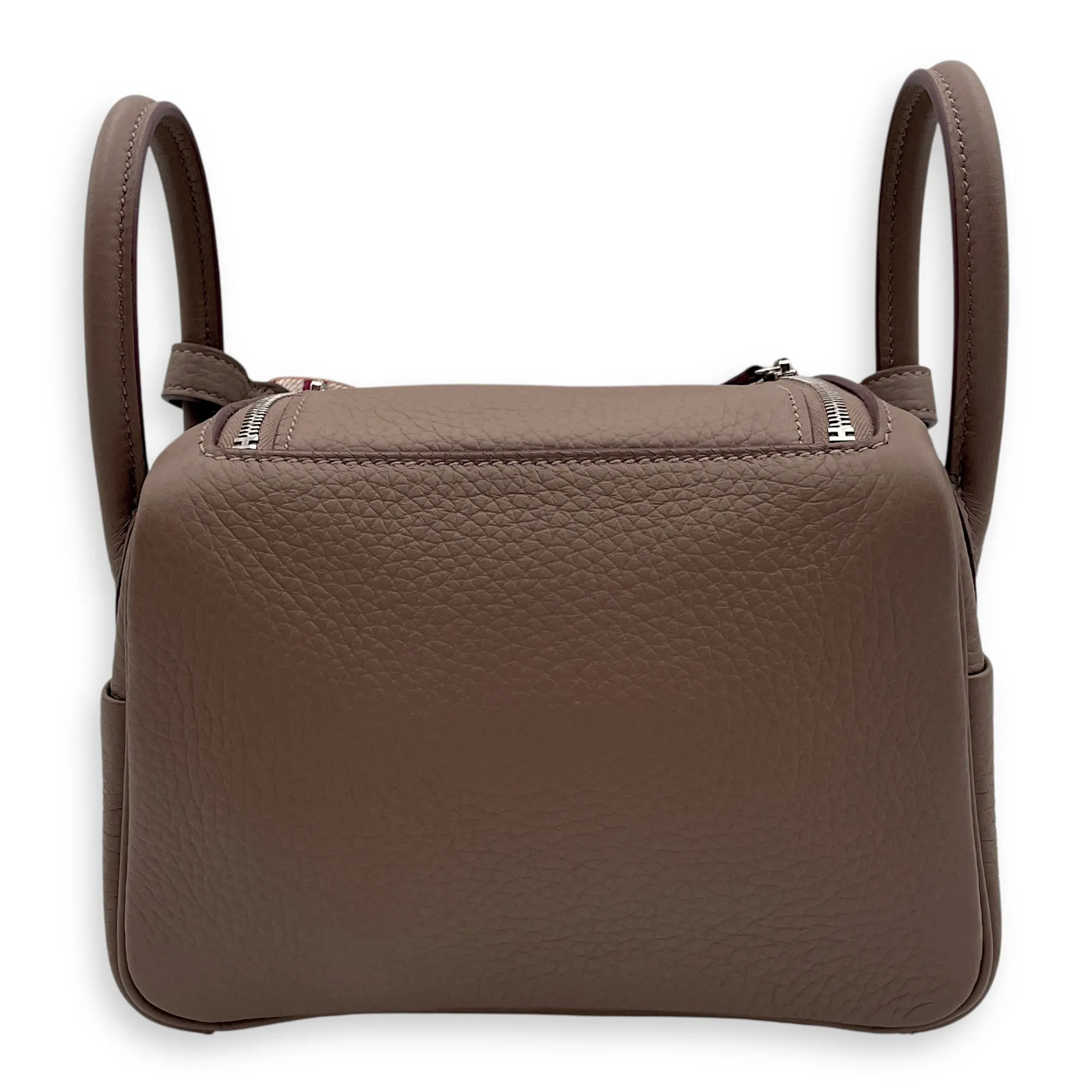 Lindy II Mini Etoupe in Clemence, Palladium hardware