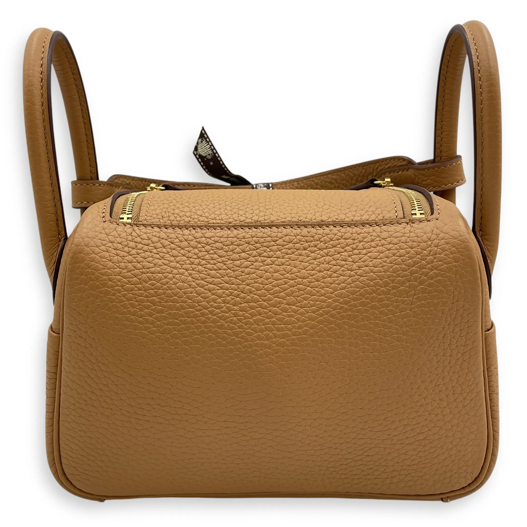 Lindy Mini Biscuit in Clemence, Gold hardware