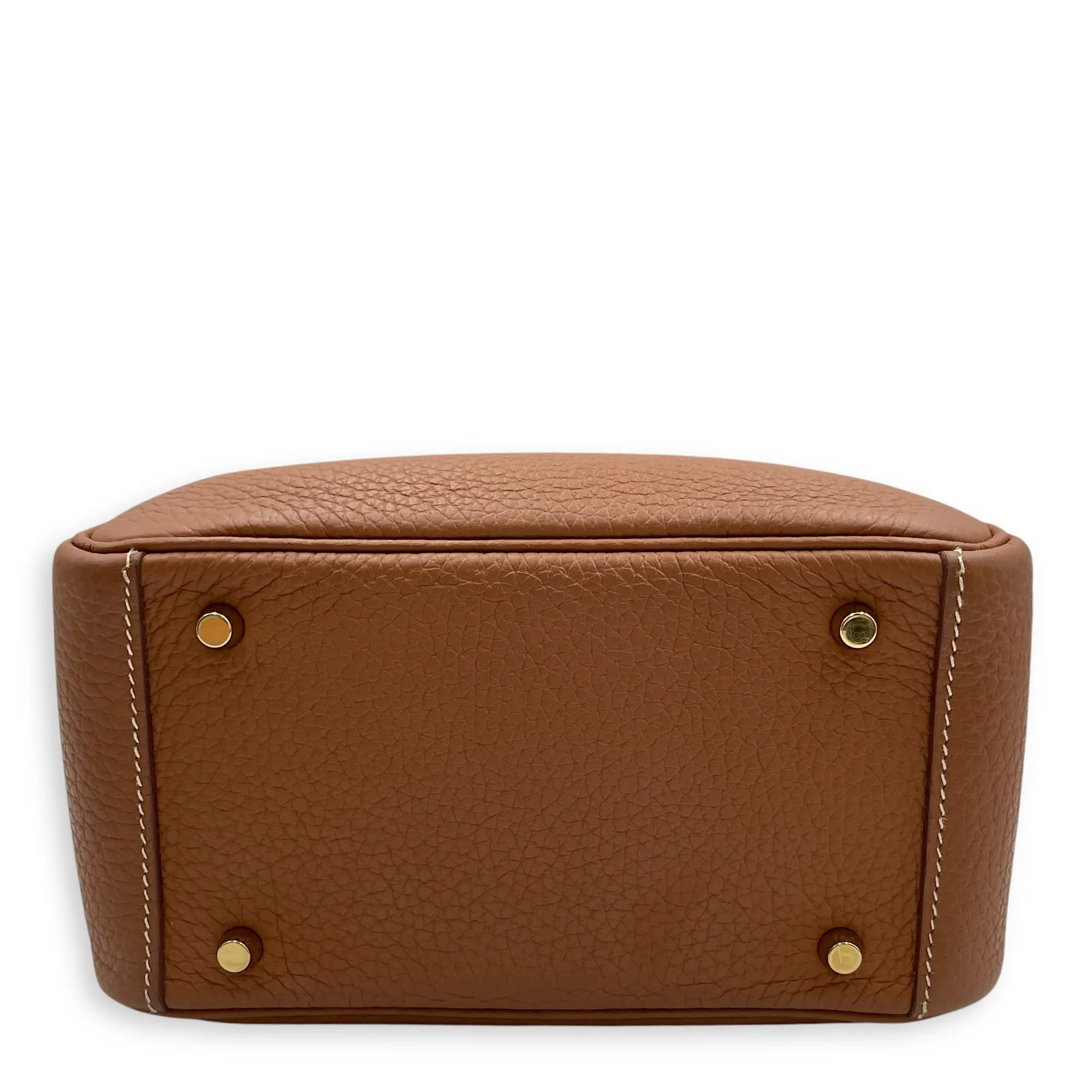 Lindy Mini Gold in Clemence, Gold hardware