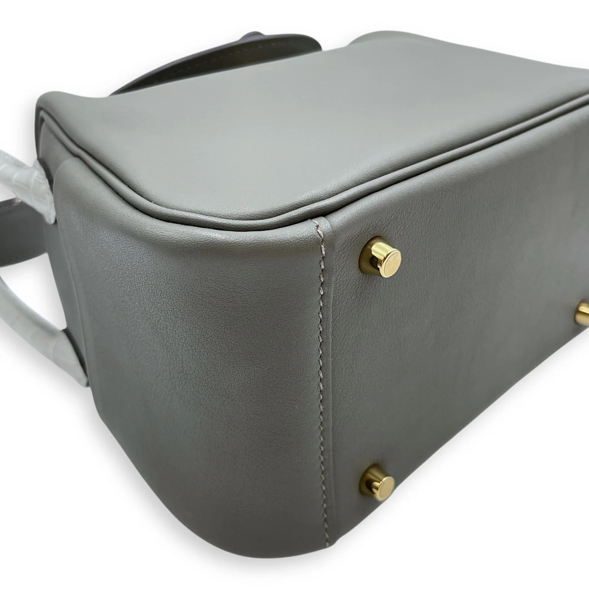 Lindy Touch Mini Gris Meyer/Gris Perle in Swift/Matte Alligator, Gold hardware
