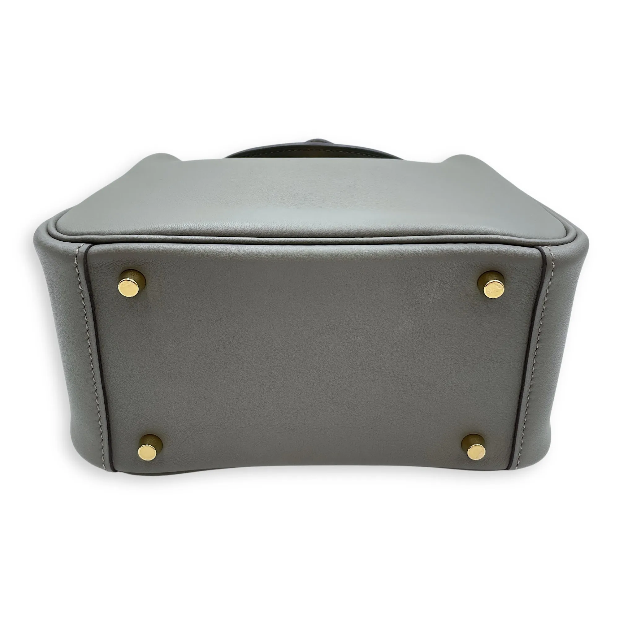 Lindy Touch Mini Gris Meyer/Gris Perle in Swift/Matte Alligator, Gold hardware