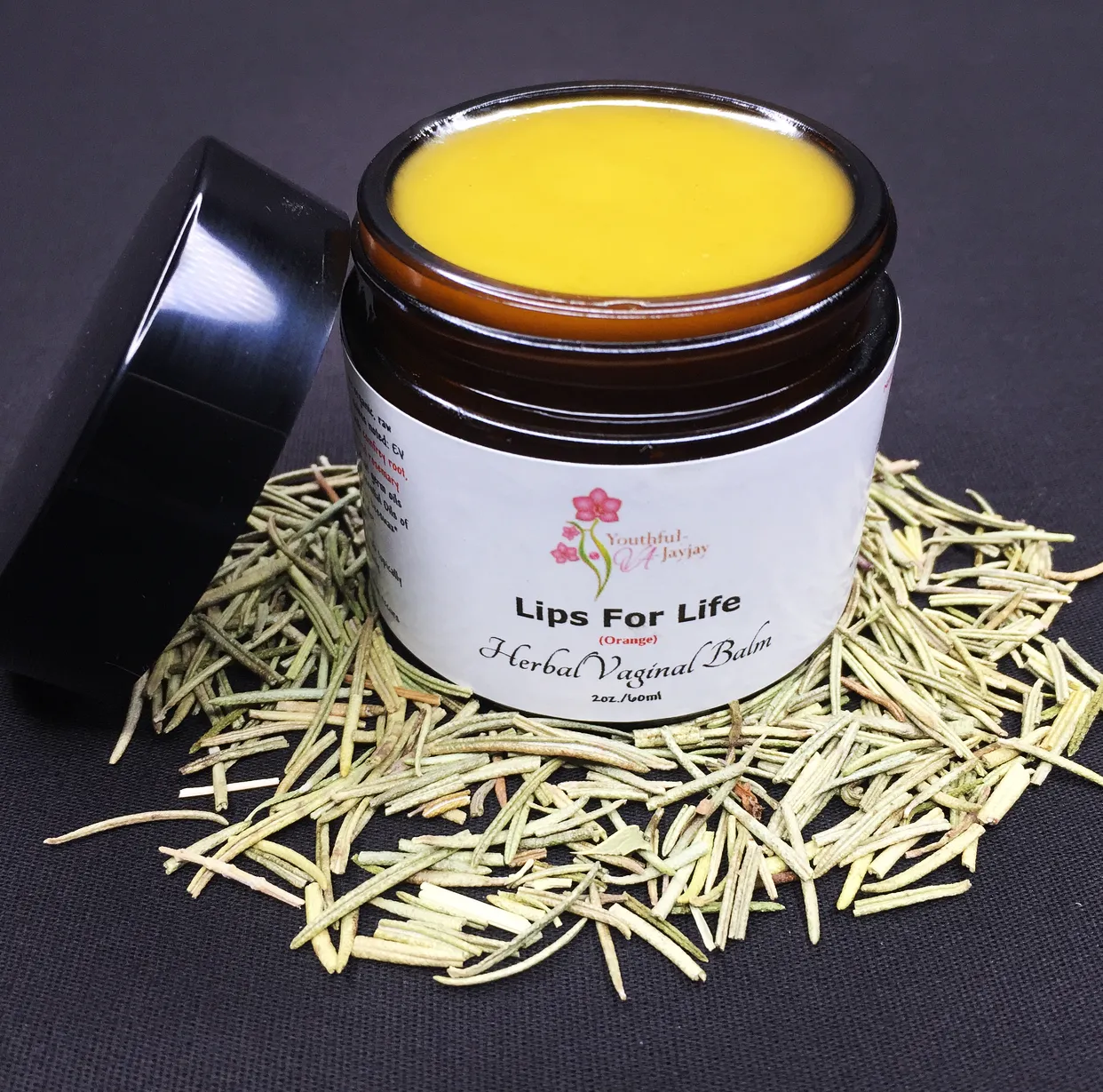 LIPS FOR LIFE: Organic Herbal Vaginal Balm, #2, Orange, 2oz.