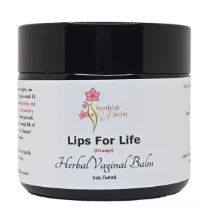 LIPS FOR LIFE: Organic Herbal Vaginal Balm, #2, Orange, 2oz.