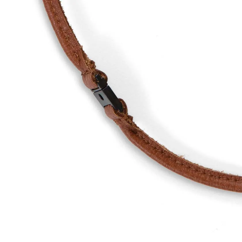 Long key chain lanyard, elk leather
