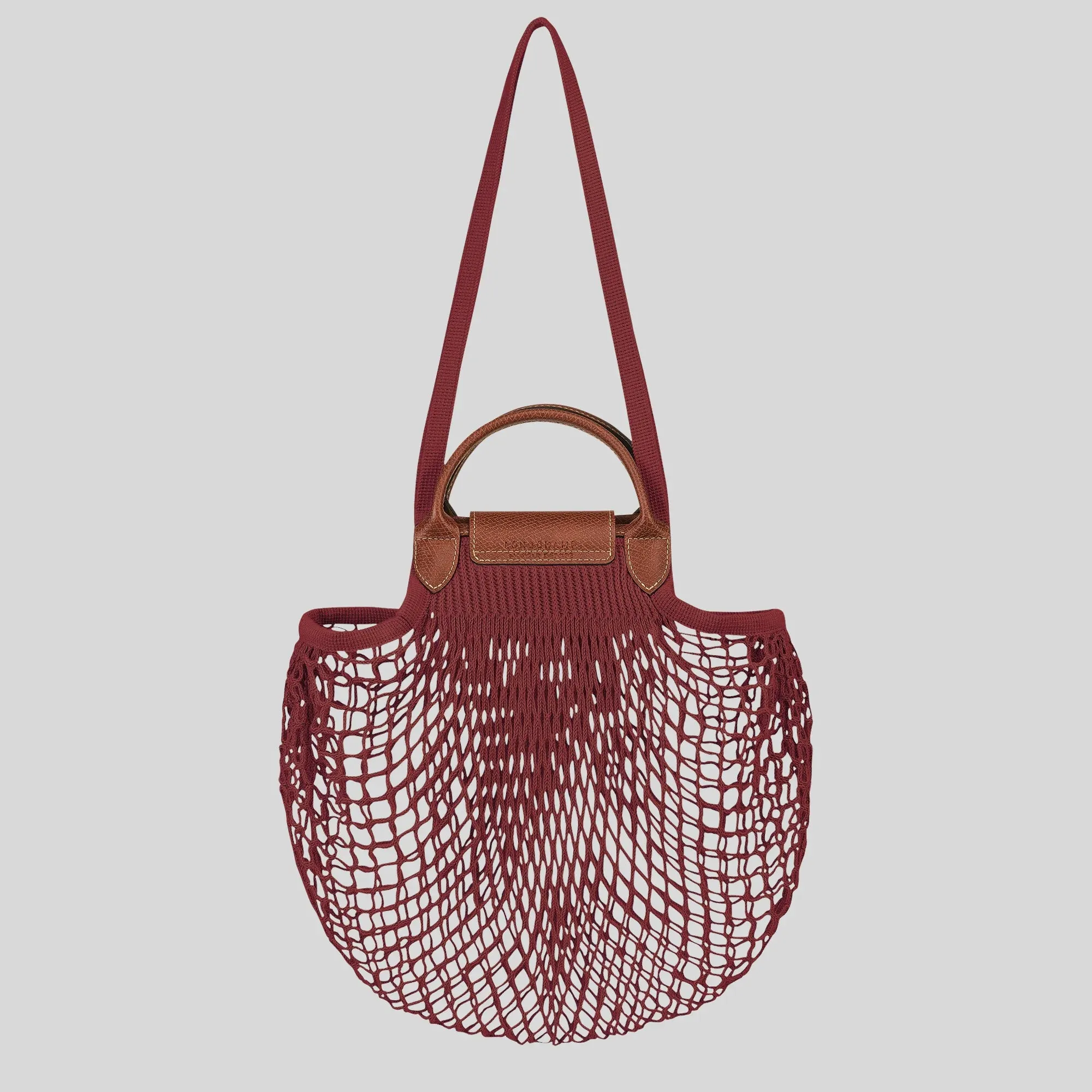 LONGCHAMP Le Pliage Filet L Mesh Bag Acajou RB-10121HVH