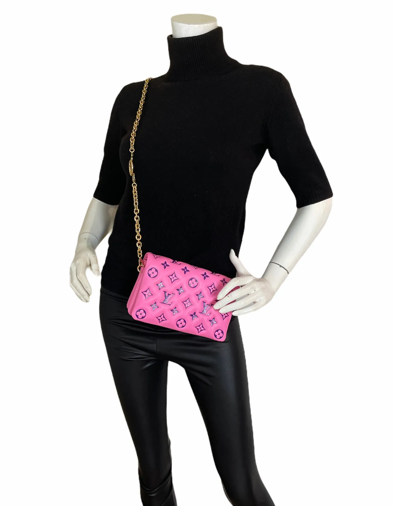Louis Vuitton 2021 Pink/Purple Pochette Coussin Crossbody Bag