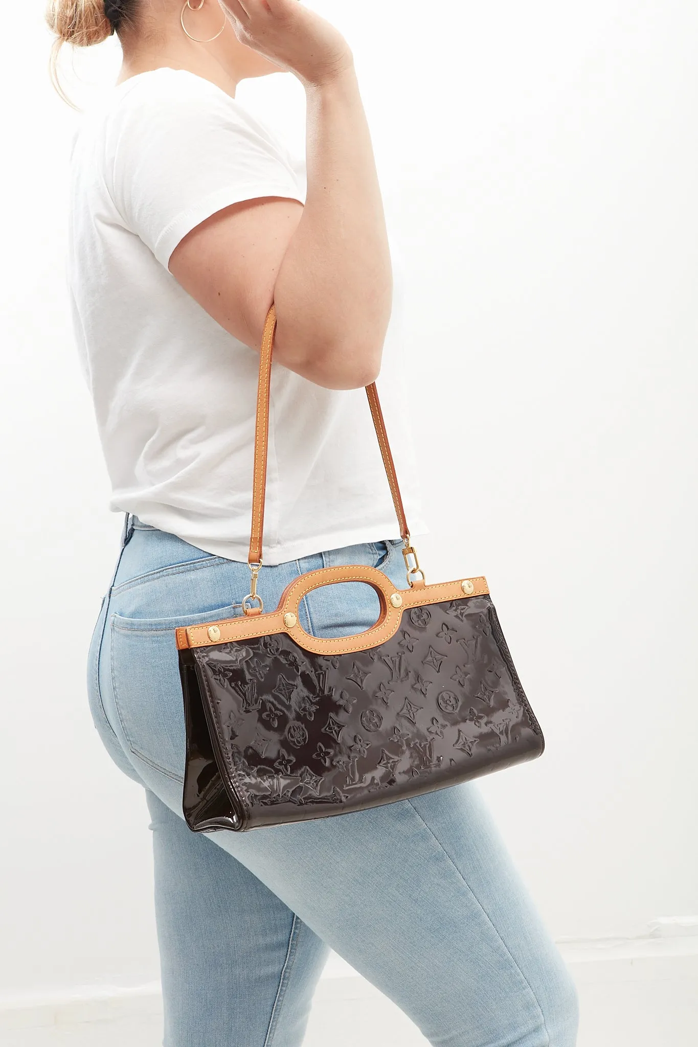 Louis Vuitton Amarante Vernis Roxbury Drive Bag