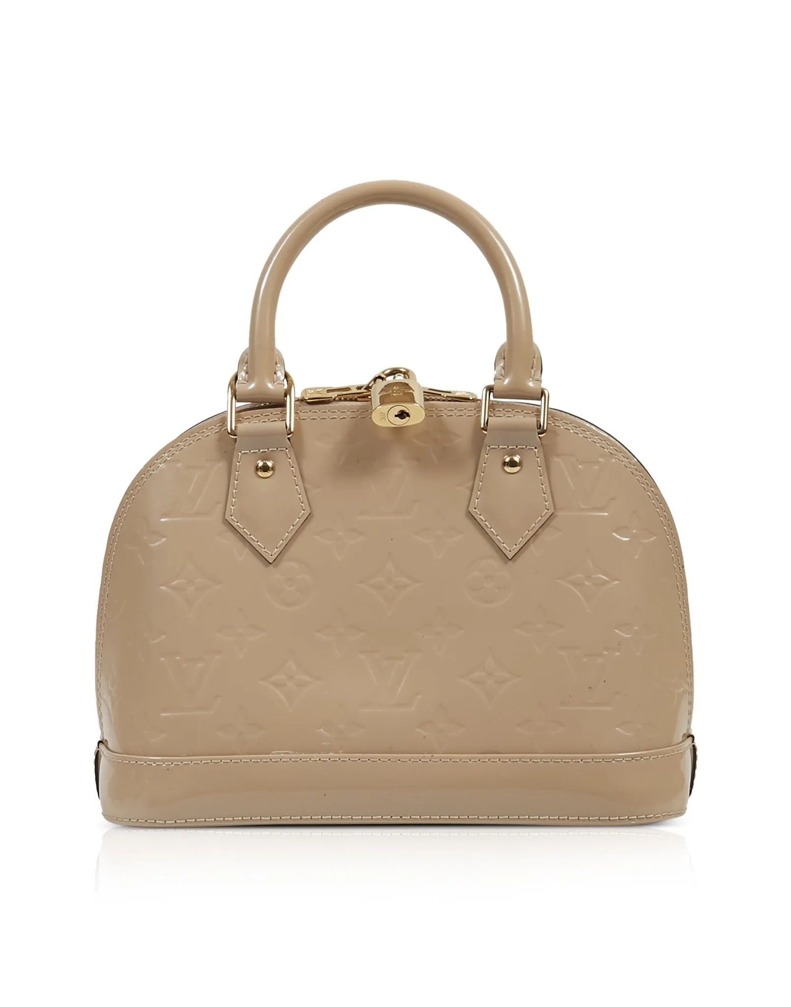 Louis Vuitton Beige Vernis Monogram Alma BB Bag