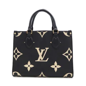 Louis Vuitton Bicolor Monogram Empreinte Giant OntheGo PM Tote Bag