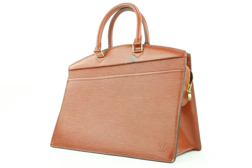 Louis Vuitton Brown Epi Leather Riviera Vanity Tote Bag 862842