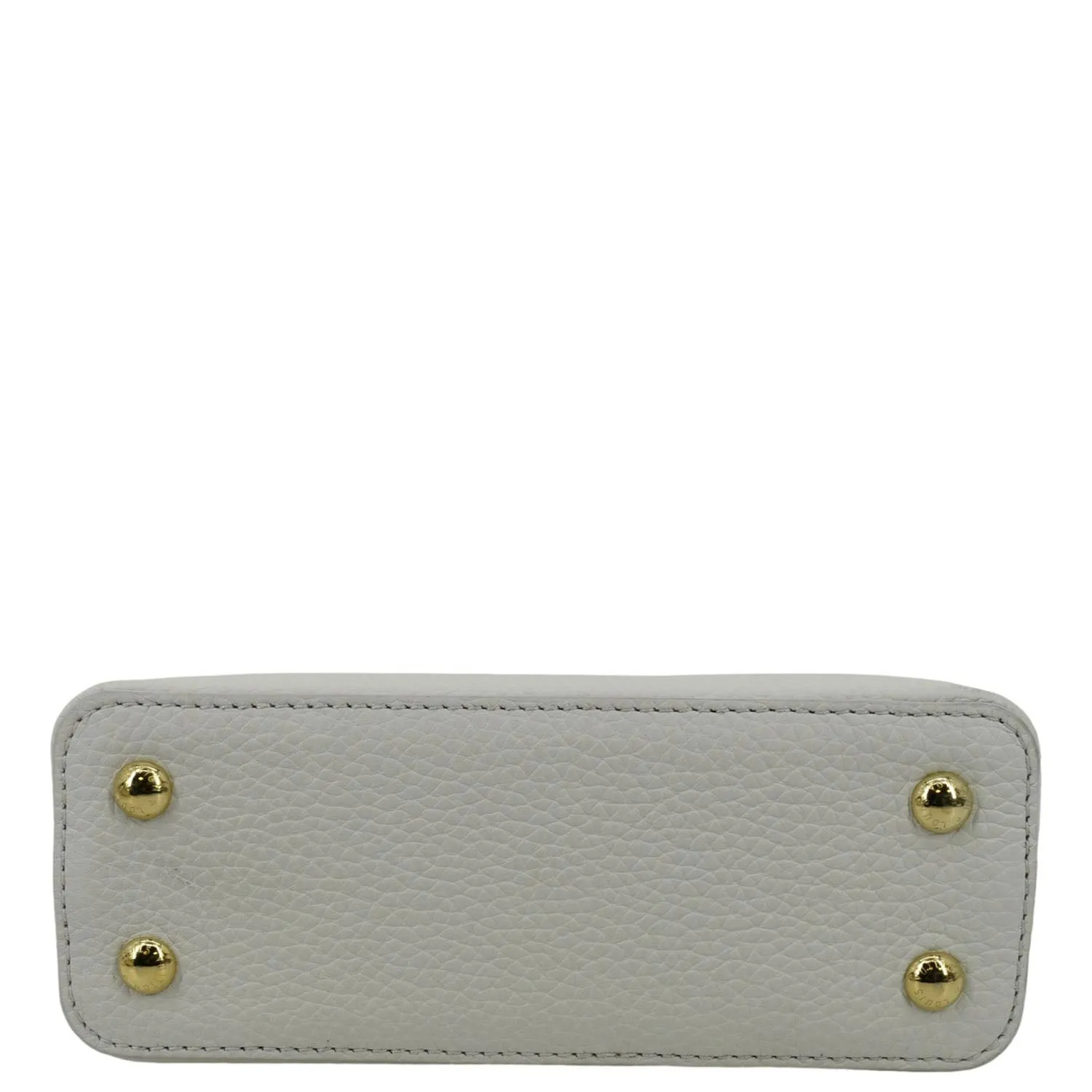 LOUIS VUITTON  Capucine Mini Taurillon Leather Crossbody Bag Snow