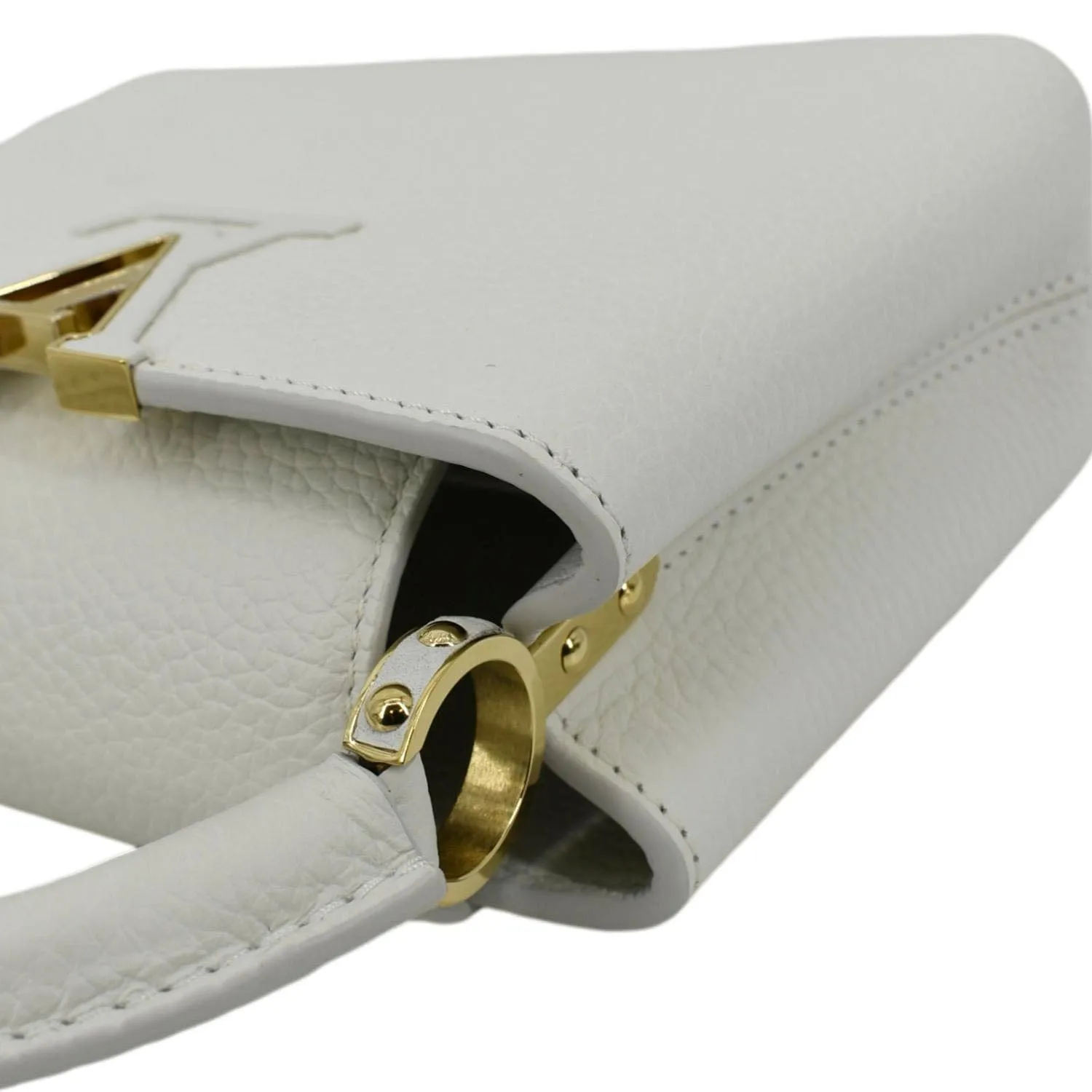 LOUIS VUITTON  Capucine Mini Taurillon Leather Crossbody Bag Snow