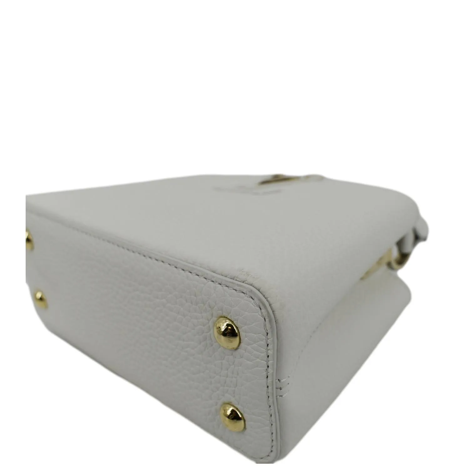 LOUIS VUITTON  Capucine Mini Taurillon Leather Crossbody Bag Snow