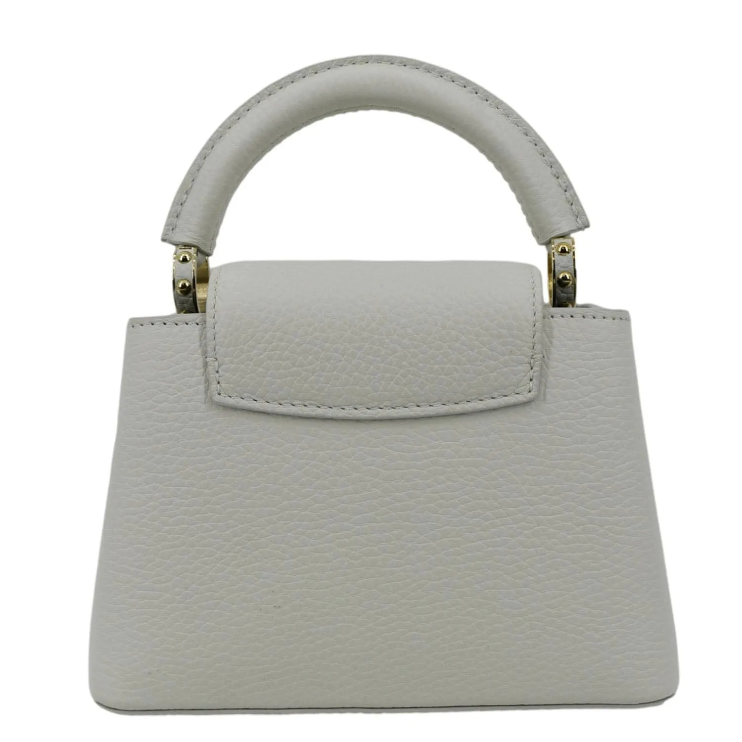 LOUIS VUITTON  Capucine Mini Taurillon Leather Crossbody Bag Snow