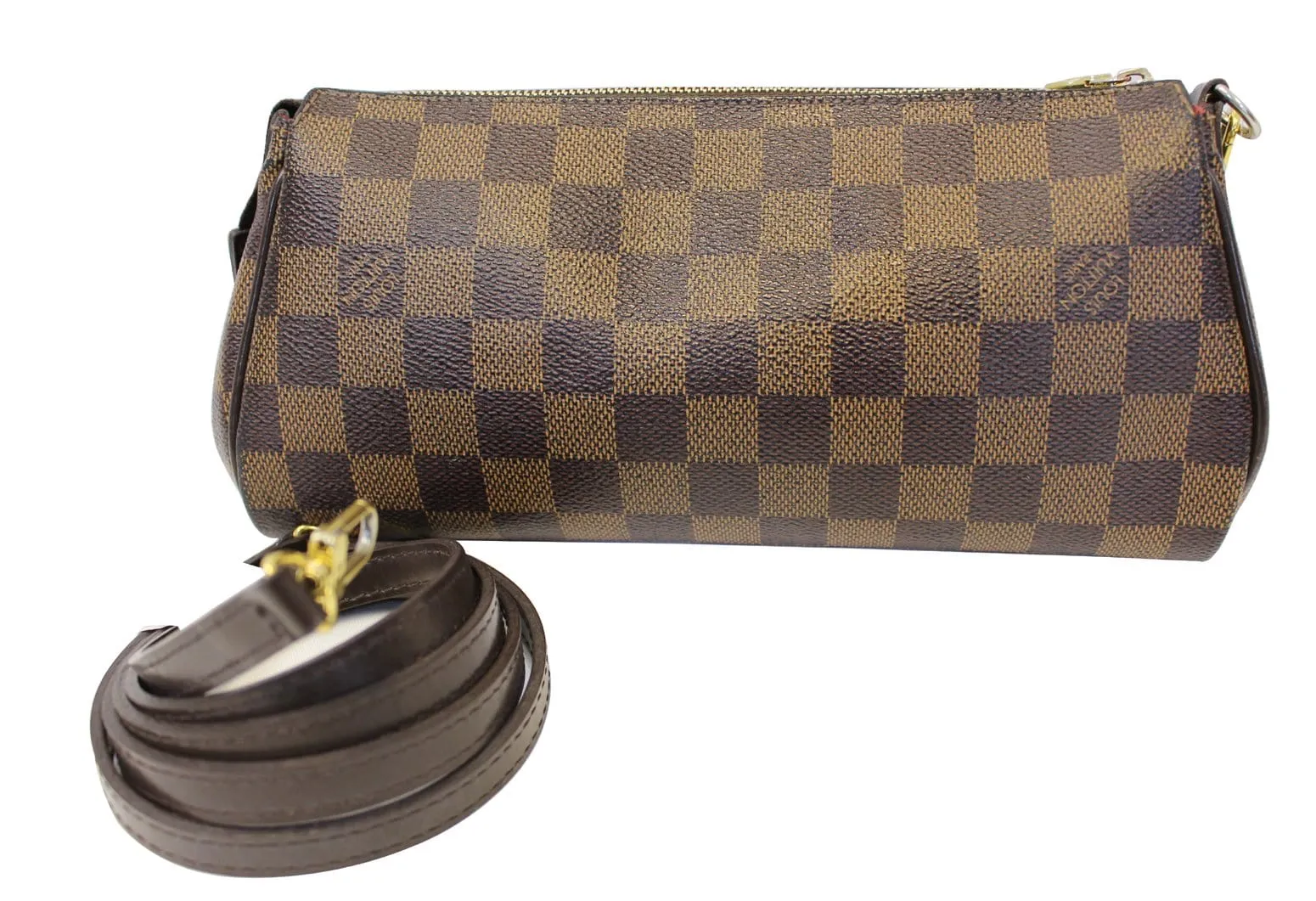 LOUIS VUITTON Damier Ebene Eva Accessories Pouch Crossbody