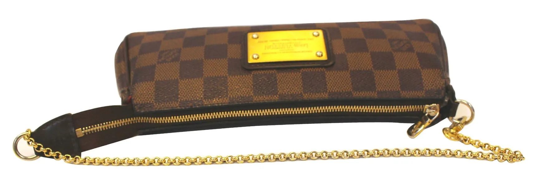 LOUIS VUITTON Damier Ebene Eva Accessories Pouch Crossbody