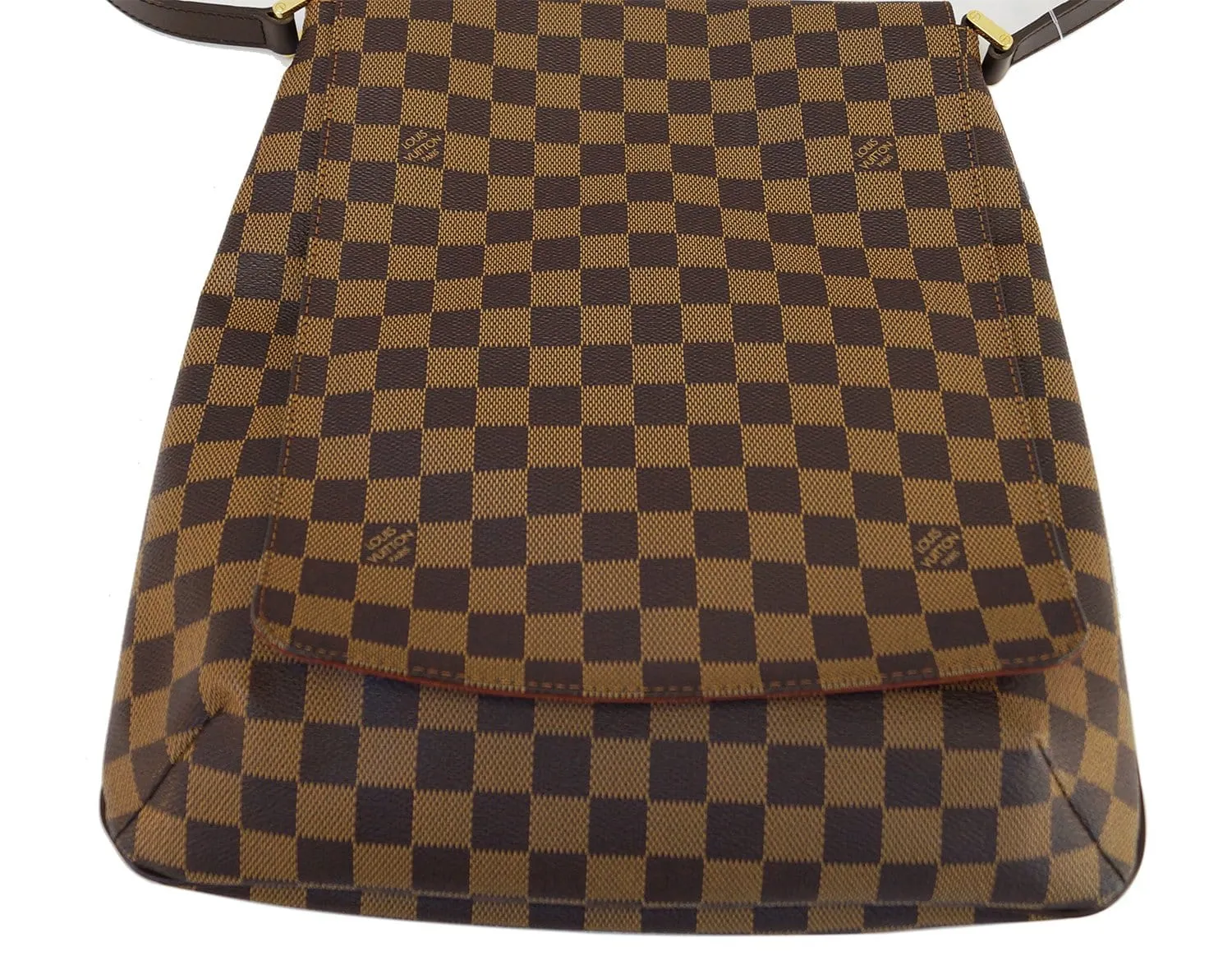 LOUIS VUITTON Damier Ebene Musette Salsa GM Crossbody Bag