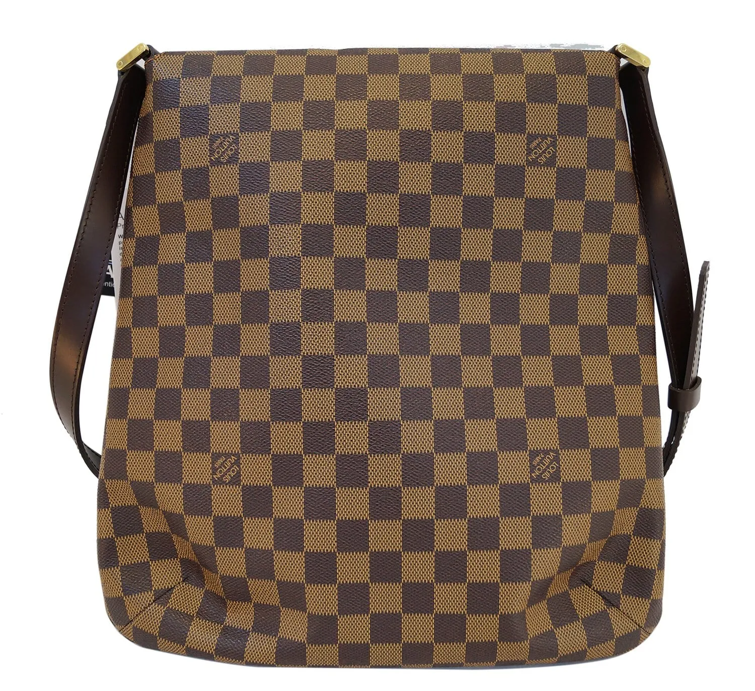 LOUIS VUITTON Damier Ebene Musette Salsa GM Crossbody Bag