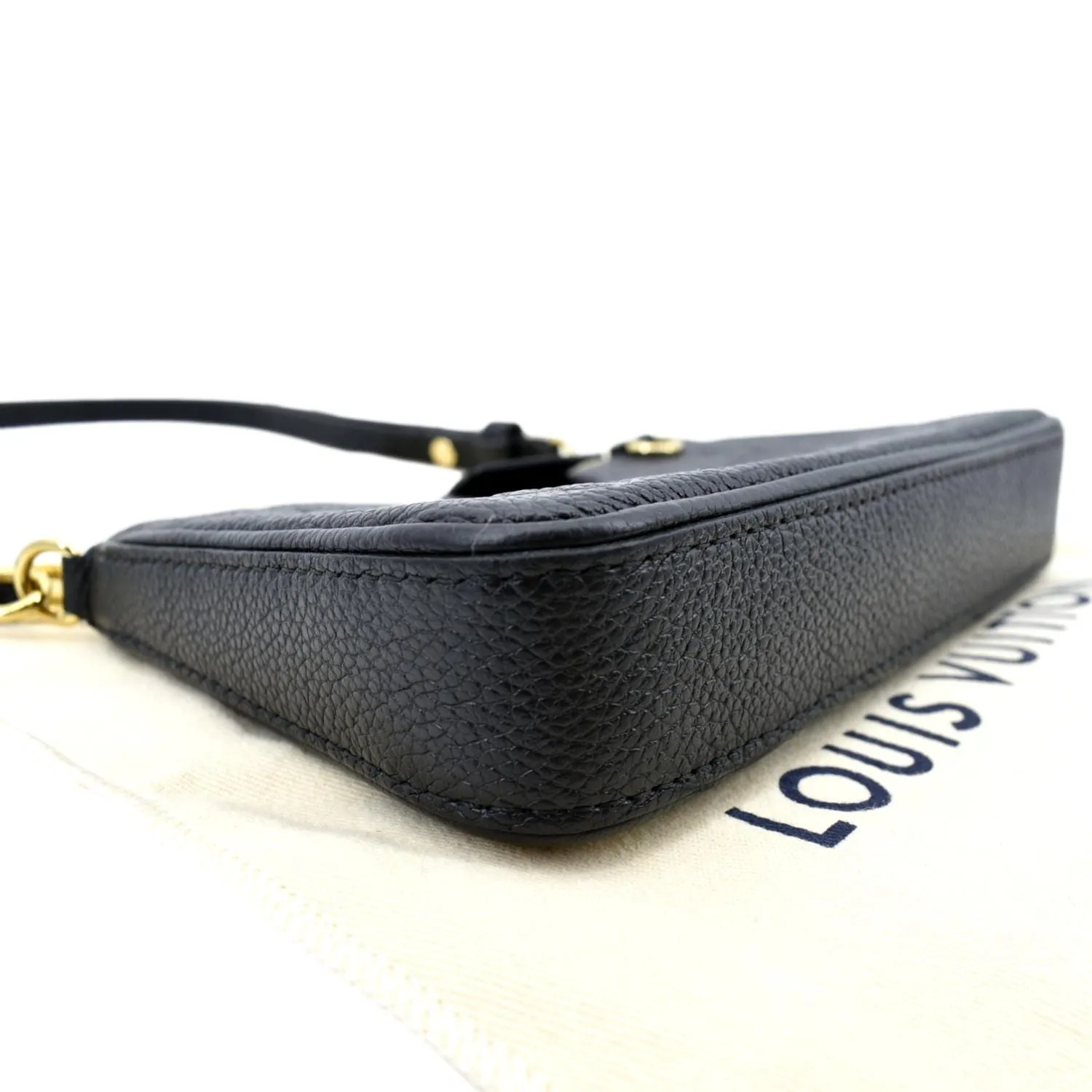 LOUIS VUITTON Easy Pouch on Strap Monogram Empreinte Shoulder Bag Black