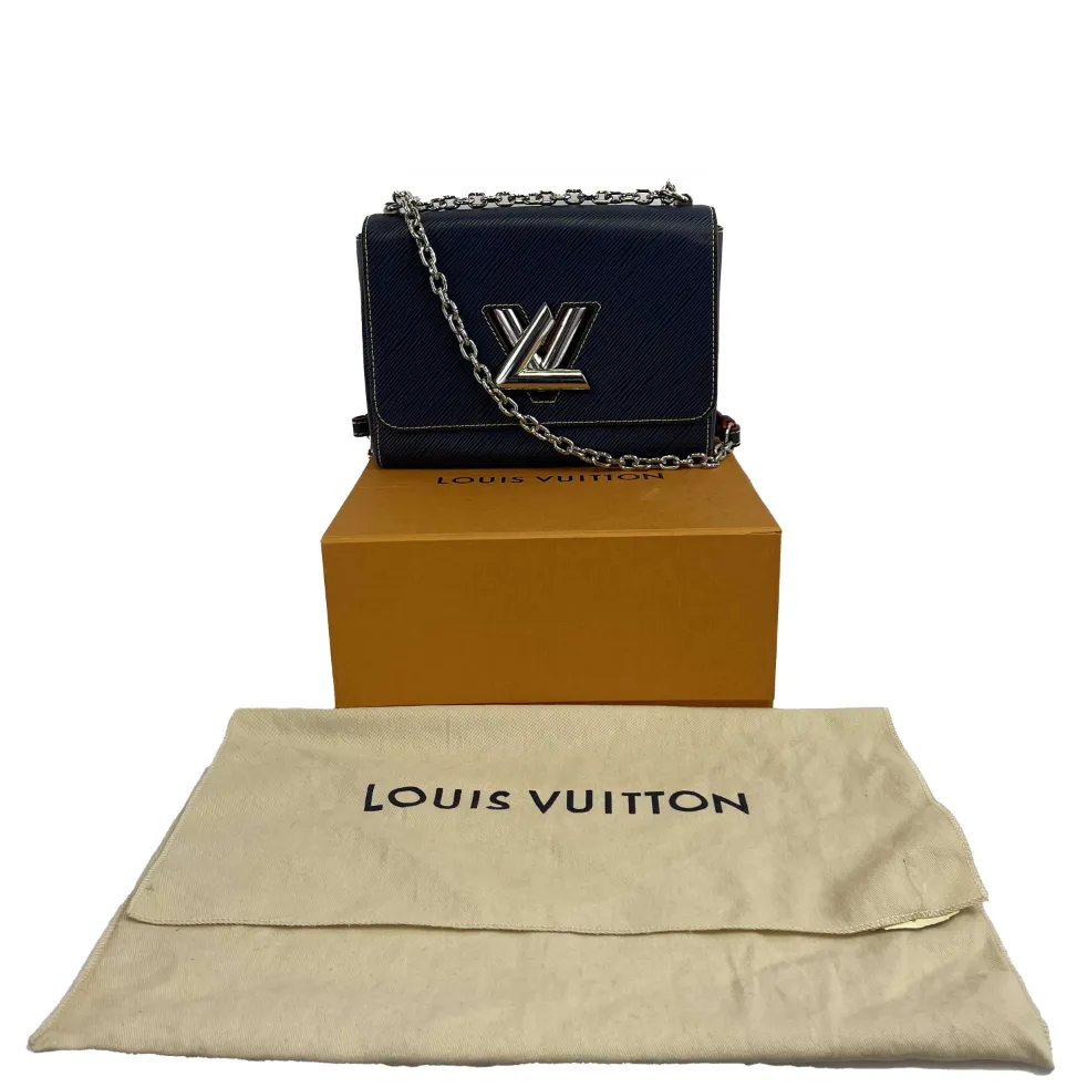 Louis Vuitton - Epi Leather Twist MM - Navy Blue, Red Shoulder Bag / Crossbody