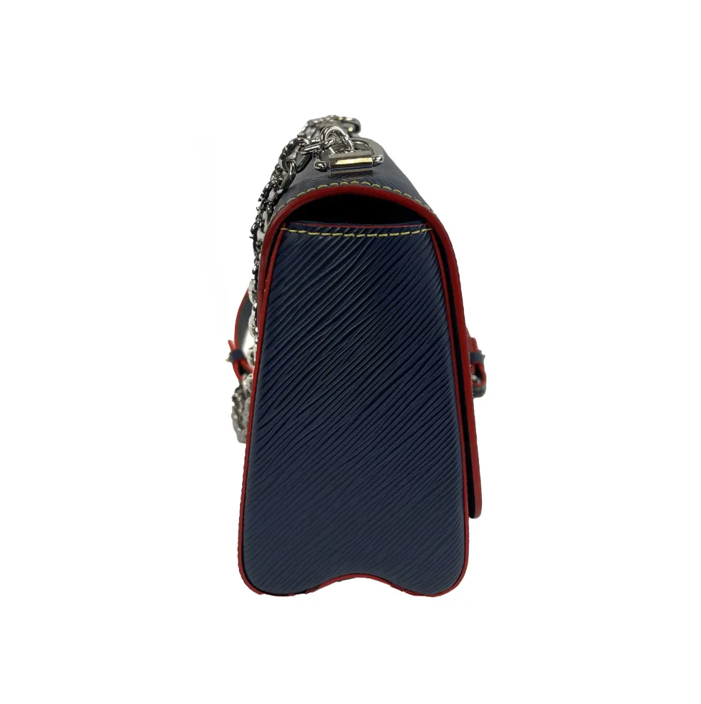 Louis Vuitton - Epi Leather Twist MM - Navy Blue, Red Shoulder Bag / Crossbody