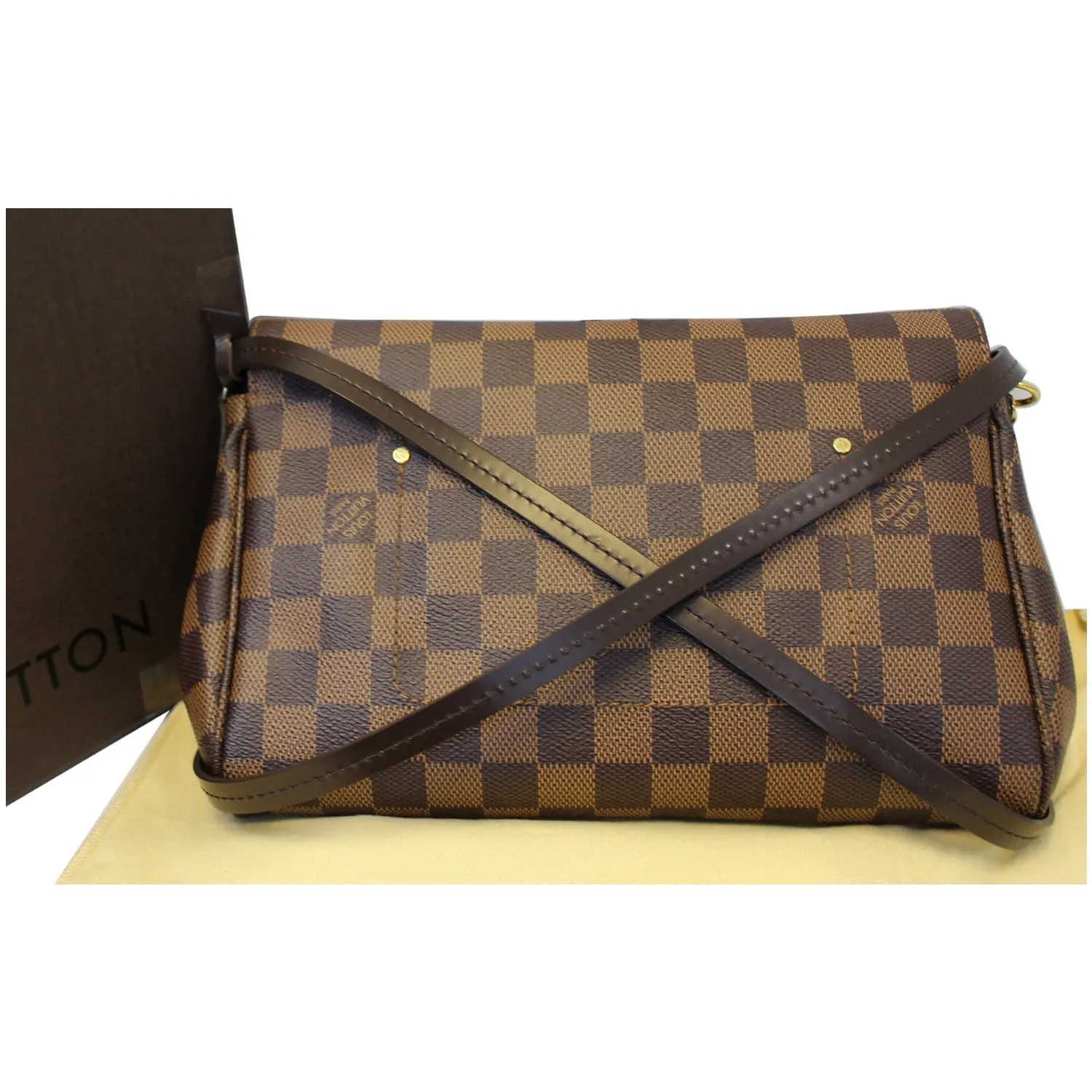 LOUIS VUITTON Favorite MM Damier Ebene Crossbody Bag