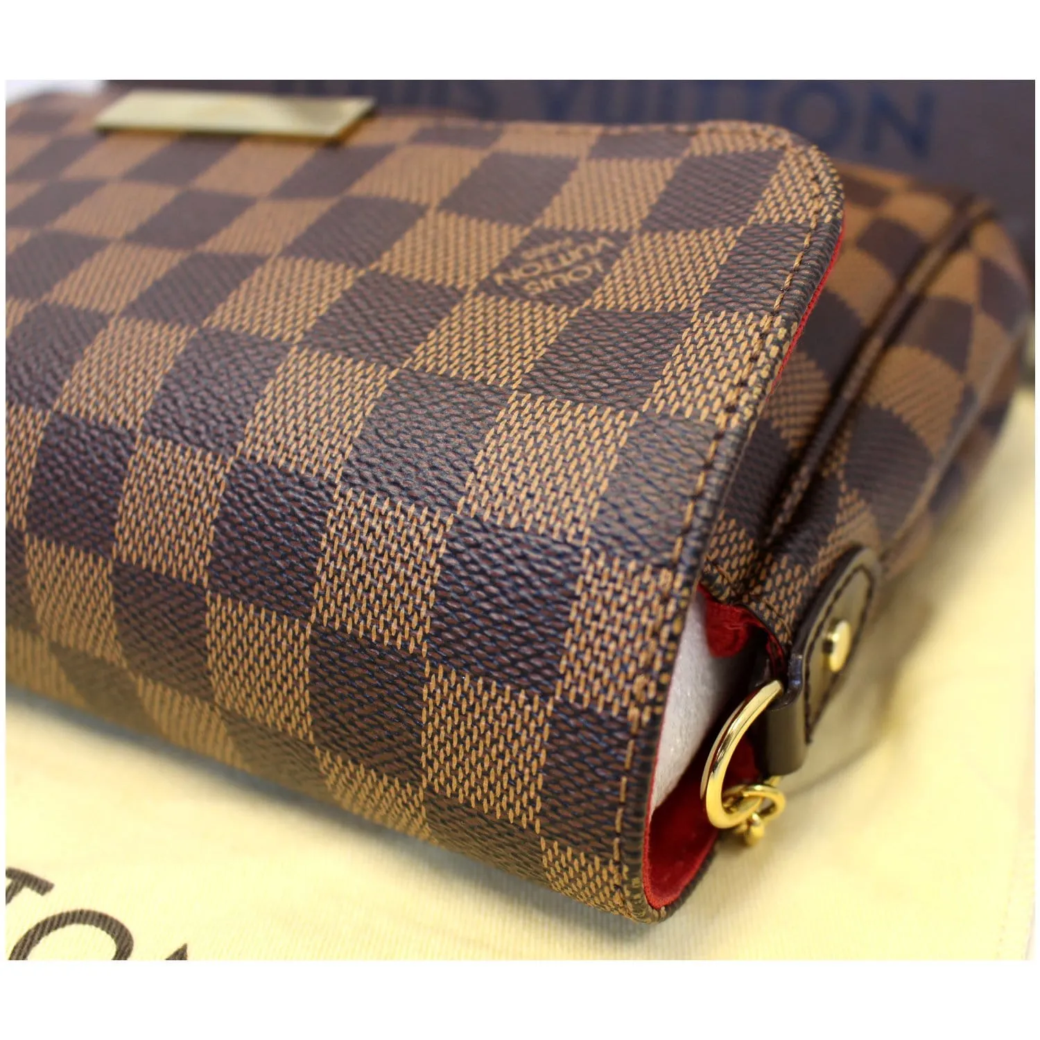 LOUIS VUITTON Favorite MM Damier Ebene Crossbody Bag