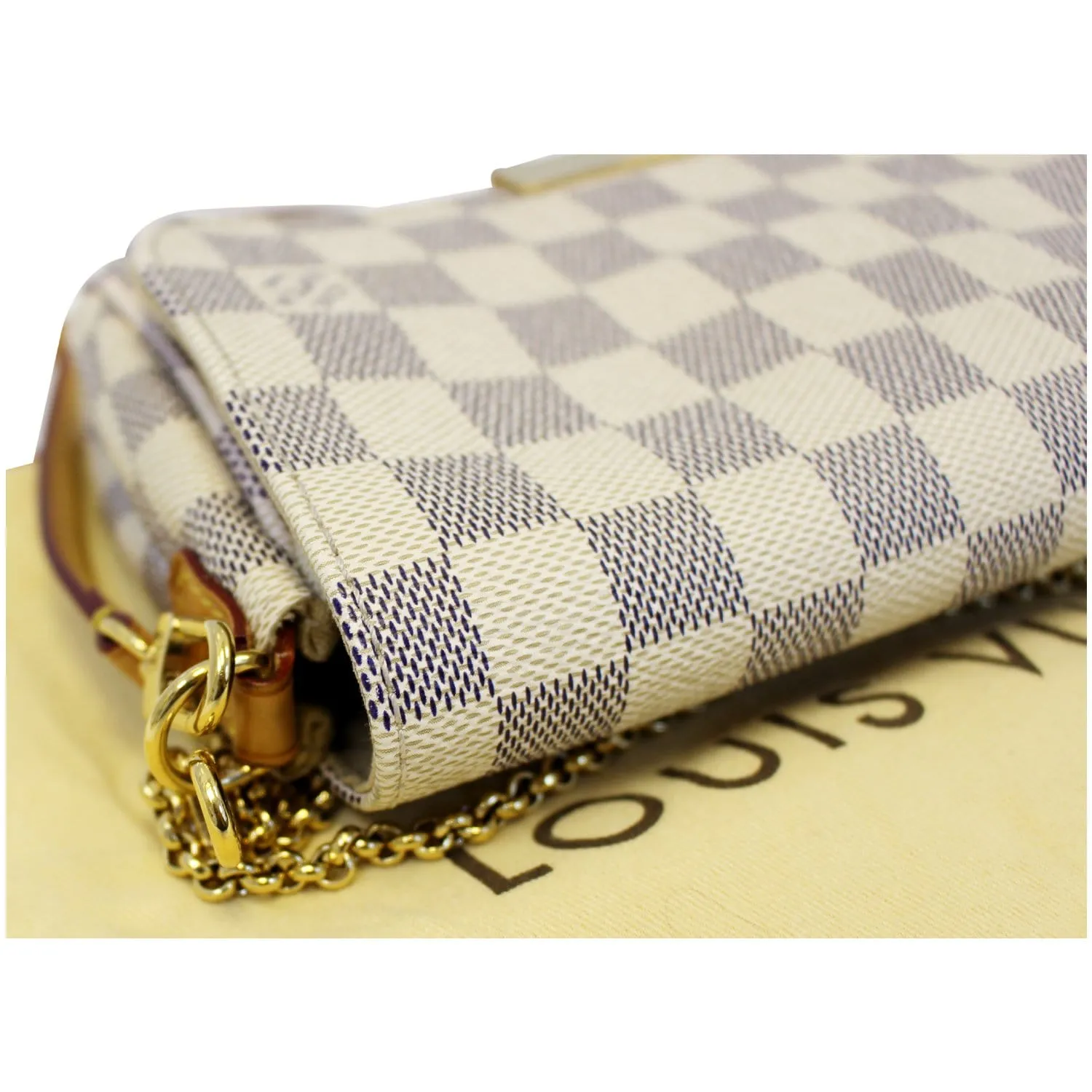 LOUIS VUITTON Favorite PM Damier Azur Crossbody Bag