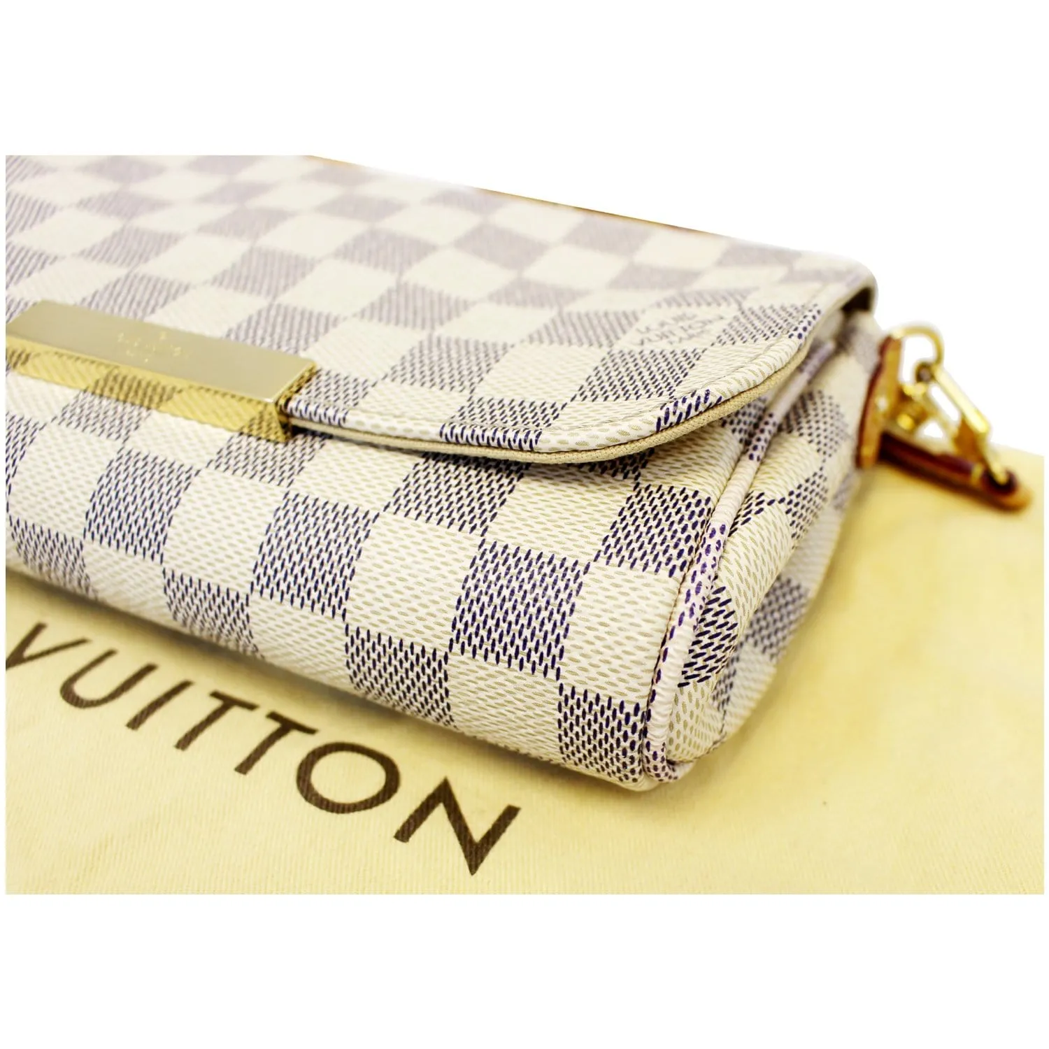 LOUIS VUITTON Favorite PM Damier Azur Crossbody Bag