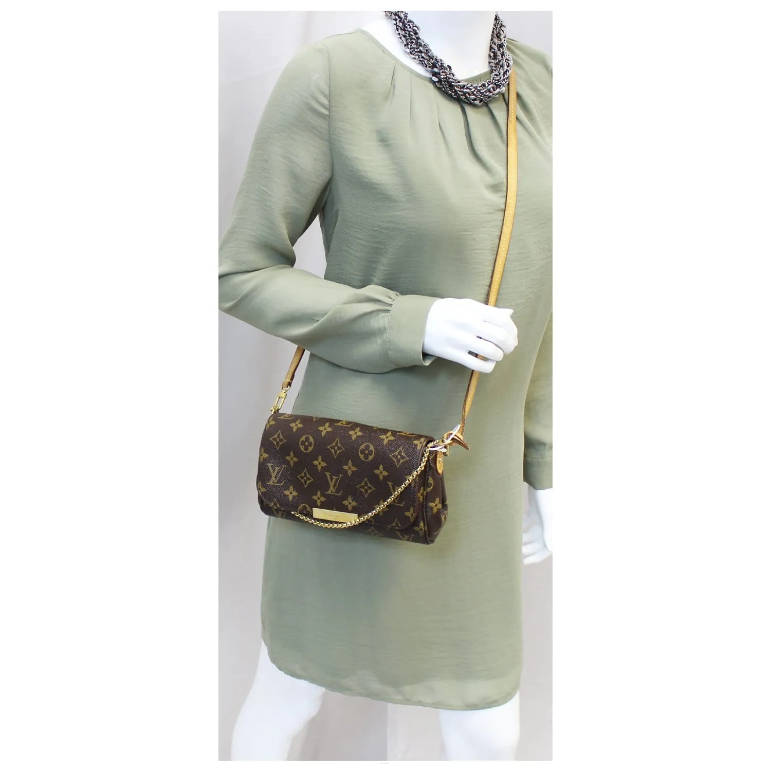 LOUIS VUITTON Favorite PM Monogram Canvas Crossbody Bag