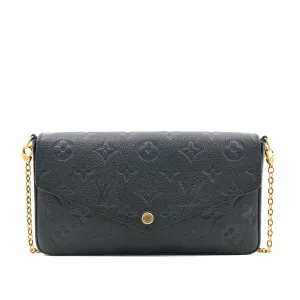 Louis Vuitton Felicie in Black Monogram Empreinte Leather