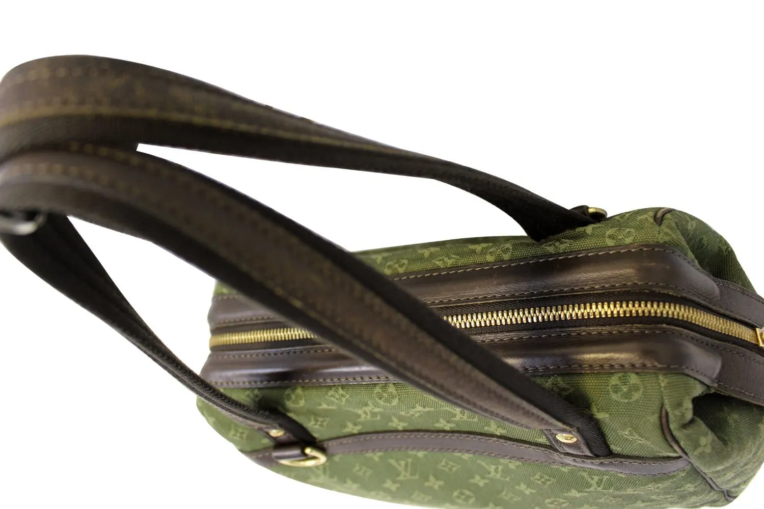 LOUIS VUITTON Khaki Monogram Mini Lin Josephine PM Bag