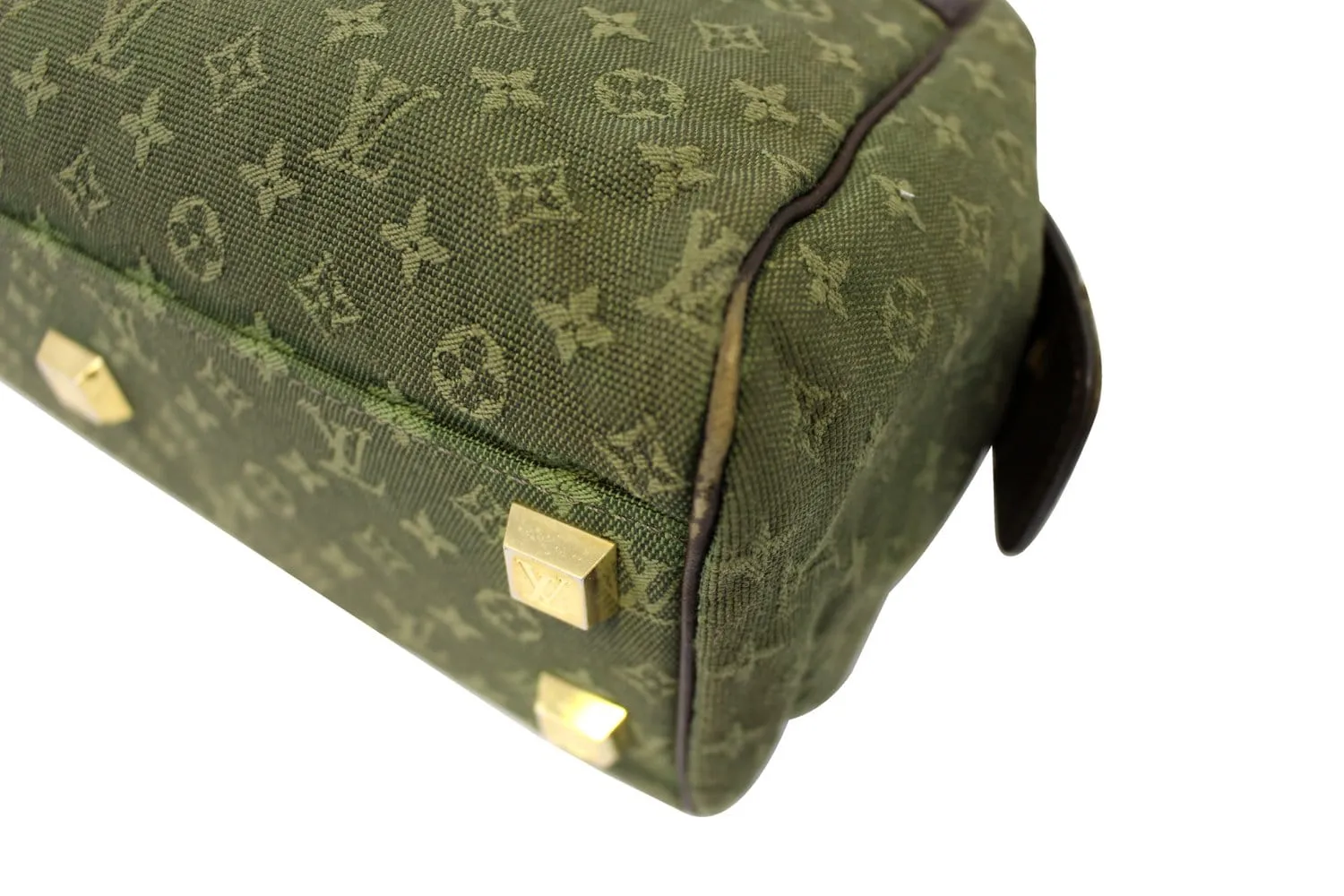 LOUIS VUITTON Khaki Monogram Mini Lin Josephine PM Bag