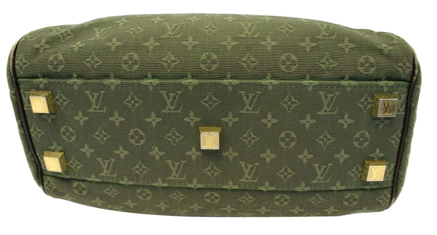 LOUIS VUITTON Khaki Monogram Mini Lin Josephine PM Bag