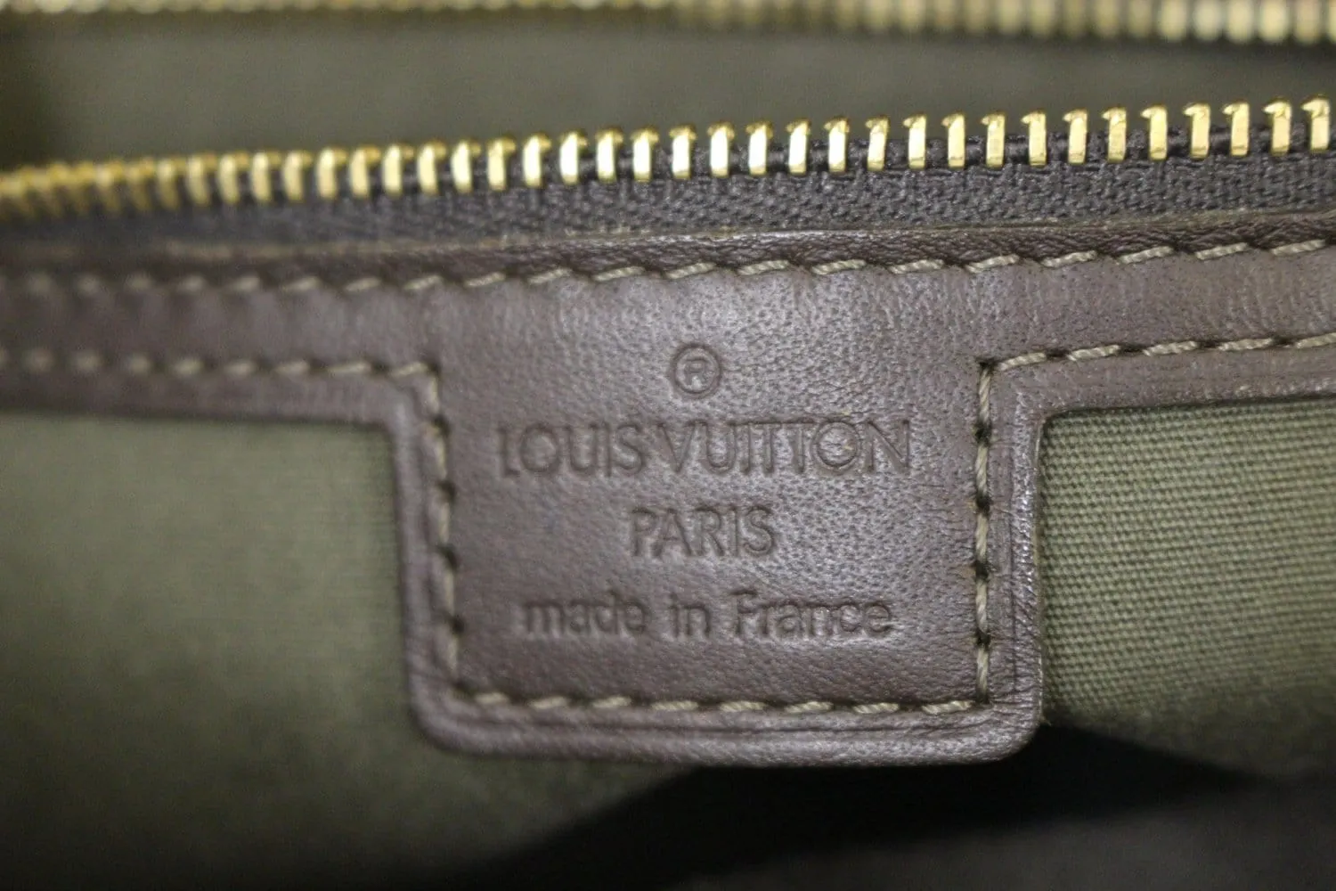 LOUIS VUITTON Khaki Monogram Mini Lin Josephine PM Bag