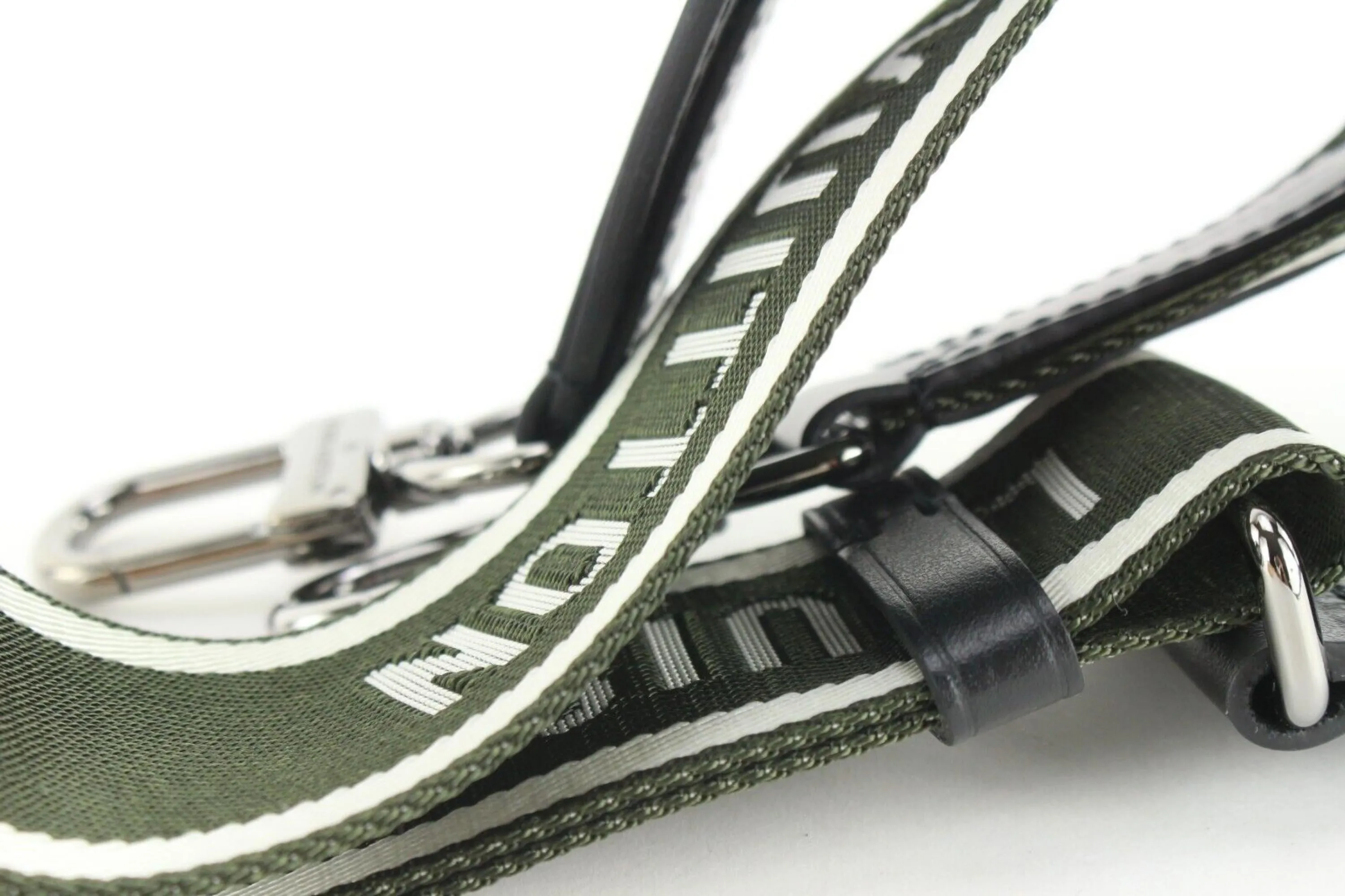 Louis Vuitton Khaki x Black Guitar Strap Bandouliere Crossbody 3LK0105