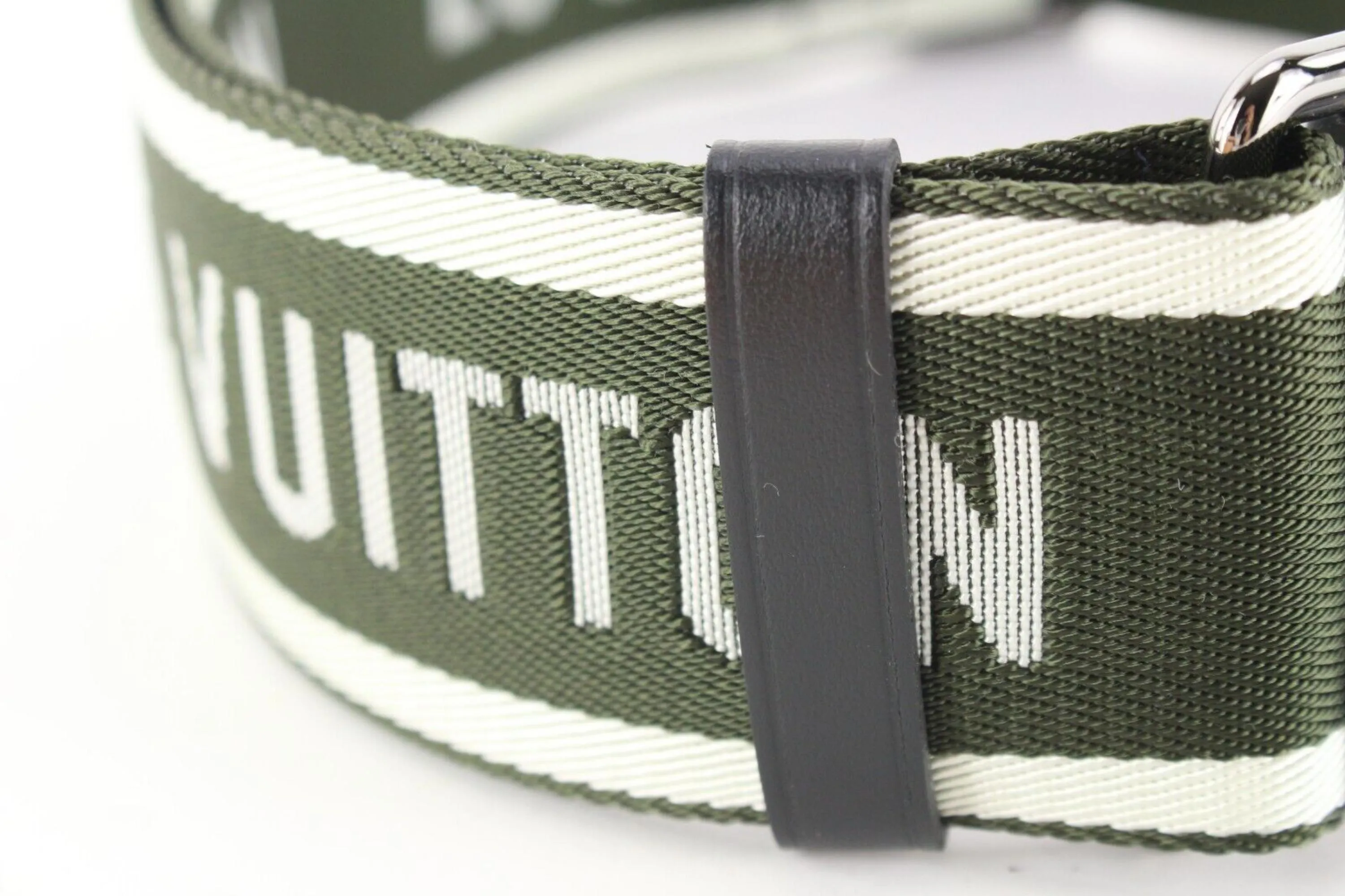 Louis Vuitton Khaki x Black Guitar Strap Bandouliere Crossbody 3LK0105
