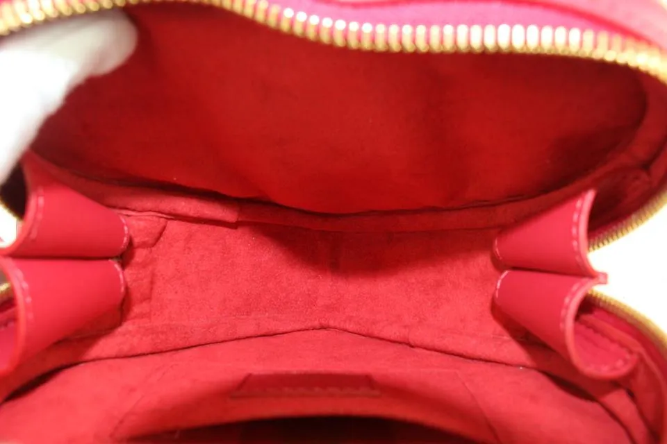 Louis Vuitton Limited Edition Red Quilted Leather New Wave Heart Crossbody Bag 816lv
