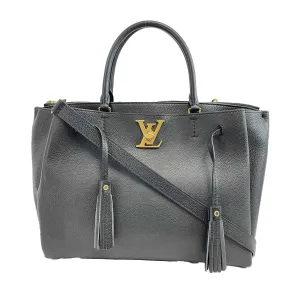 Louis Vuitton - LockMeTo - Black Leather Top Handle w/ Shoulder Strap