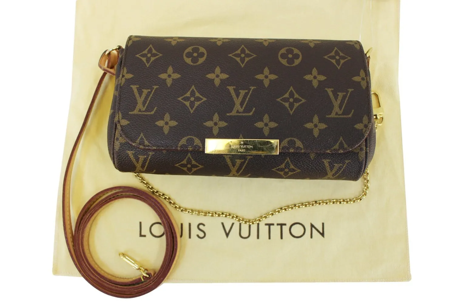 LOUIS VUITTON Monogram Canvas Favorite PM  Crossbody Bag