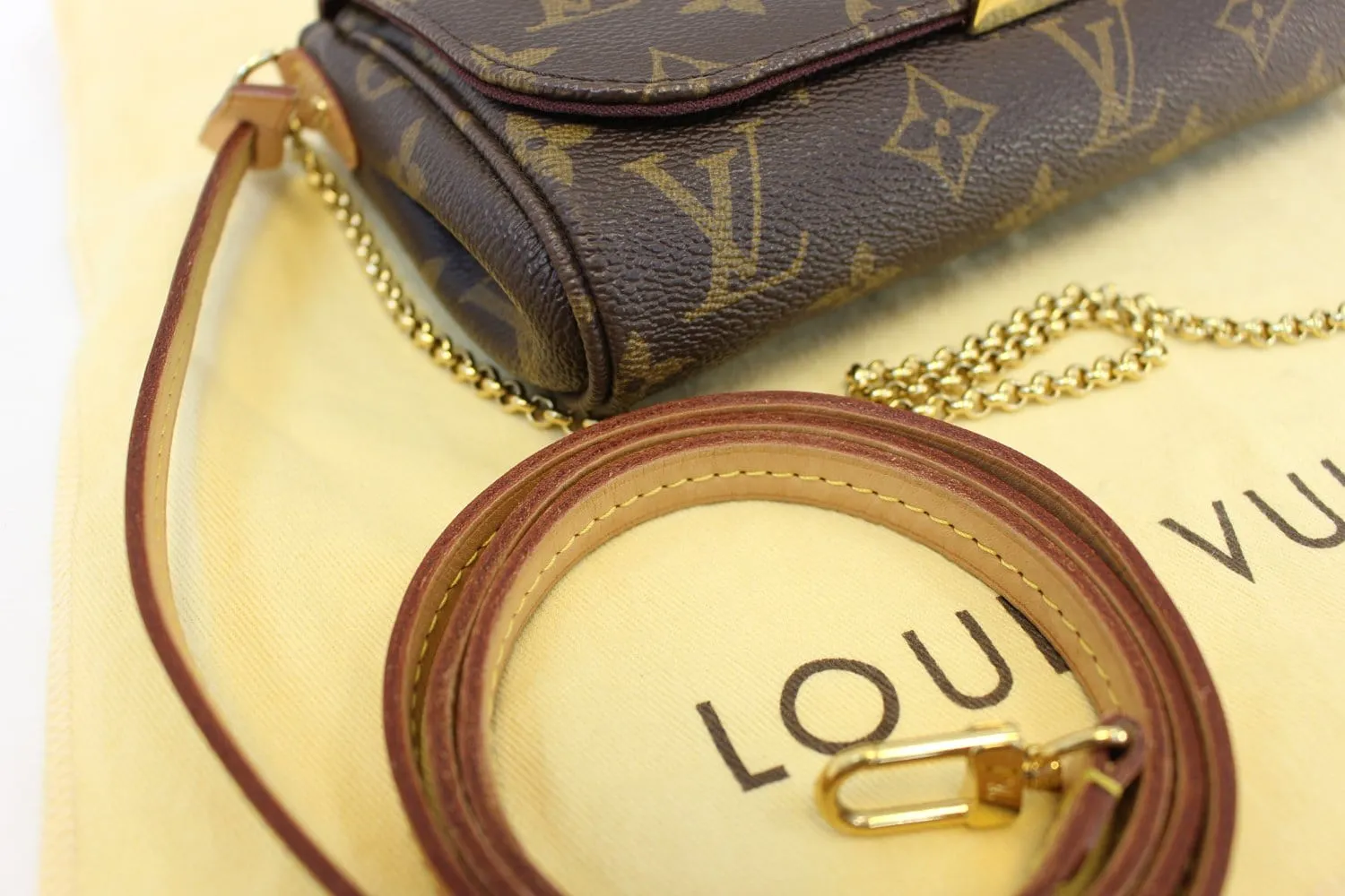 LOUIS VUITTON Monogram Canvas Favorite PM  Crossbody Bag