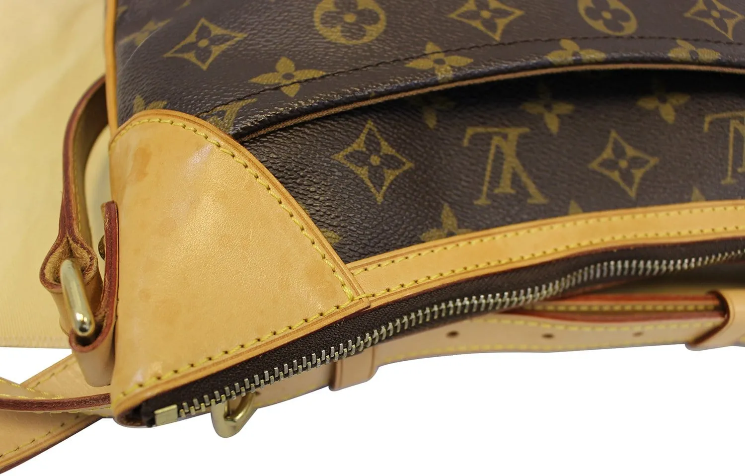 LOUIS VUITTON Monogram Canvas Odeon MM Brown Crossbody Bag