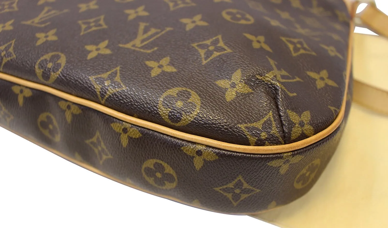 LOUIS VUITTON Monogram Canvas Odeon MM Brown Crossbody Bag