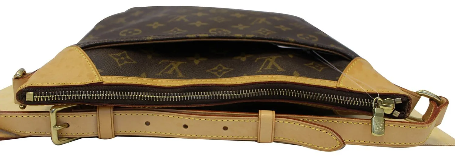 LOUIS VUITTON Monogram Canvas Odeon MM Brown Crossbody Bag