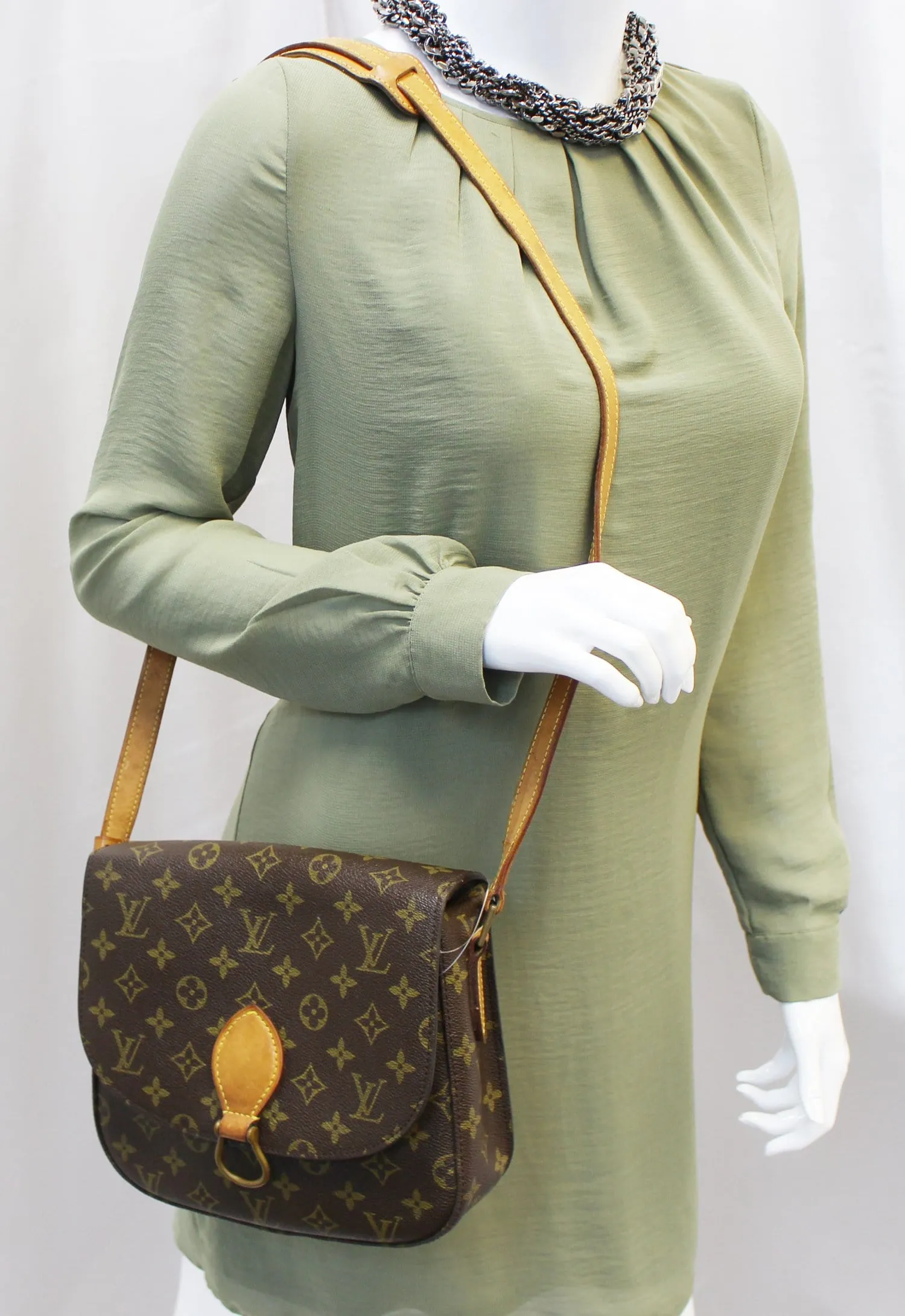 LOUIS VUITTON Monogram Canvas Saint Cloud GM Crossbody Bag