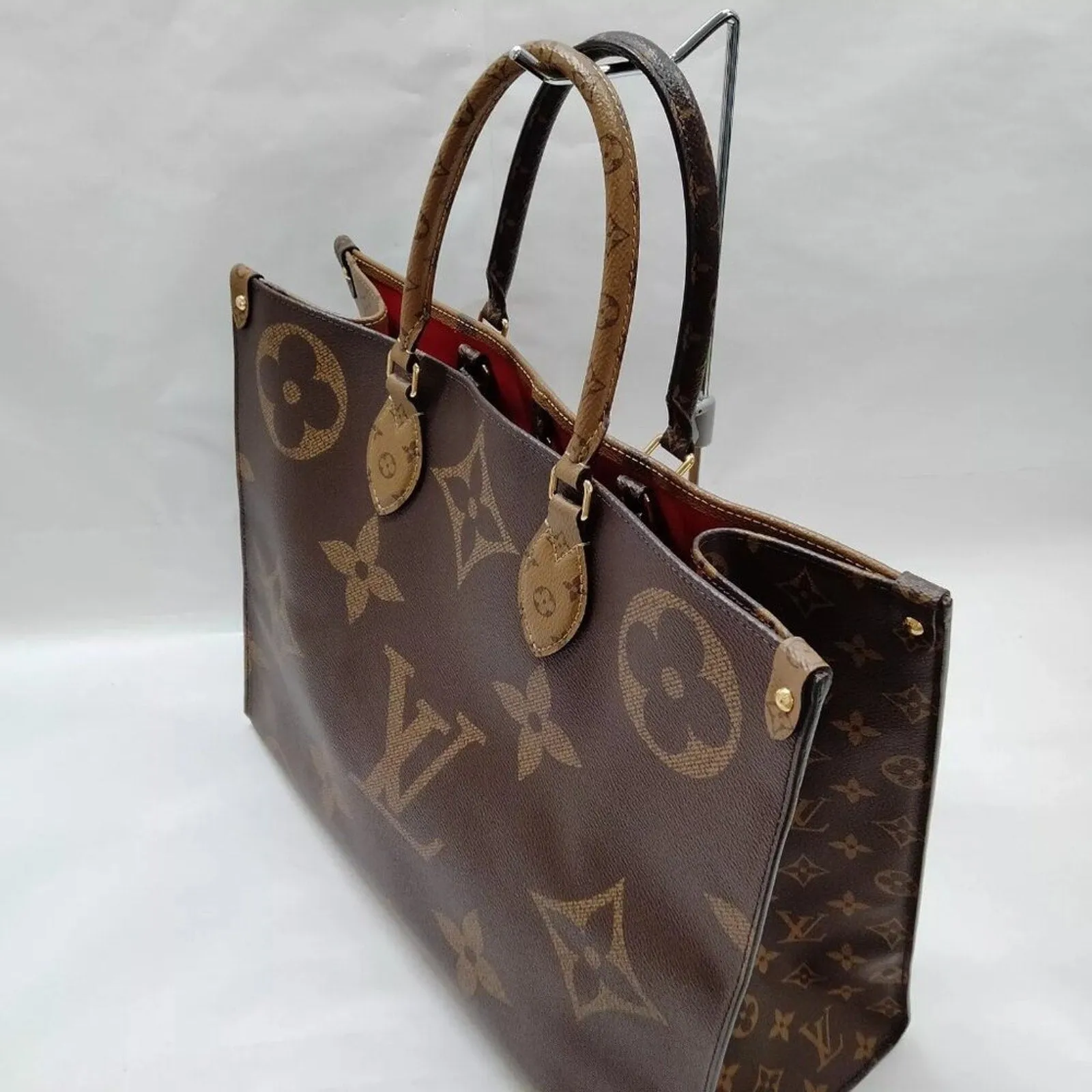 Louis Vuitton  On the Go GM Brown Monogram Giant Tote Bag