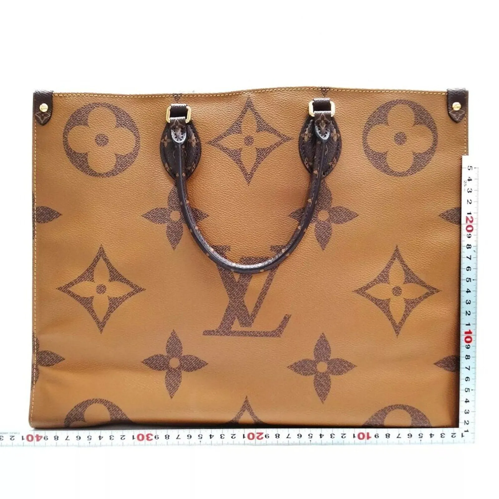 Louis Vuitton  On the Go GM Brown Monogram Giant Tote Bag