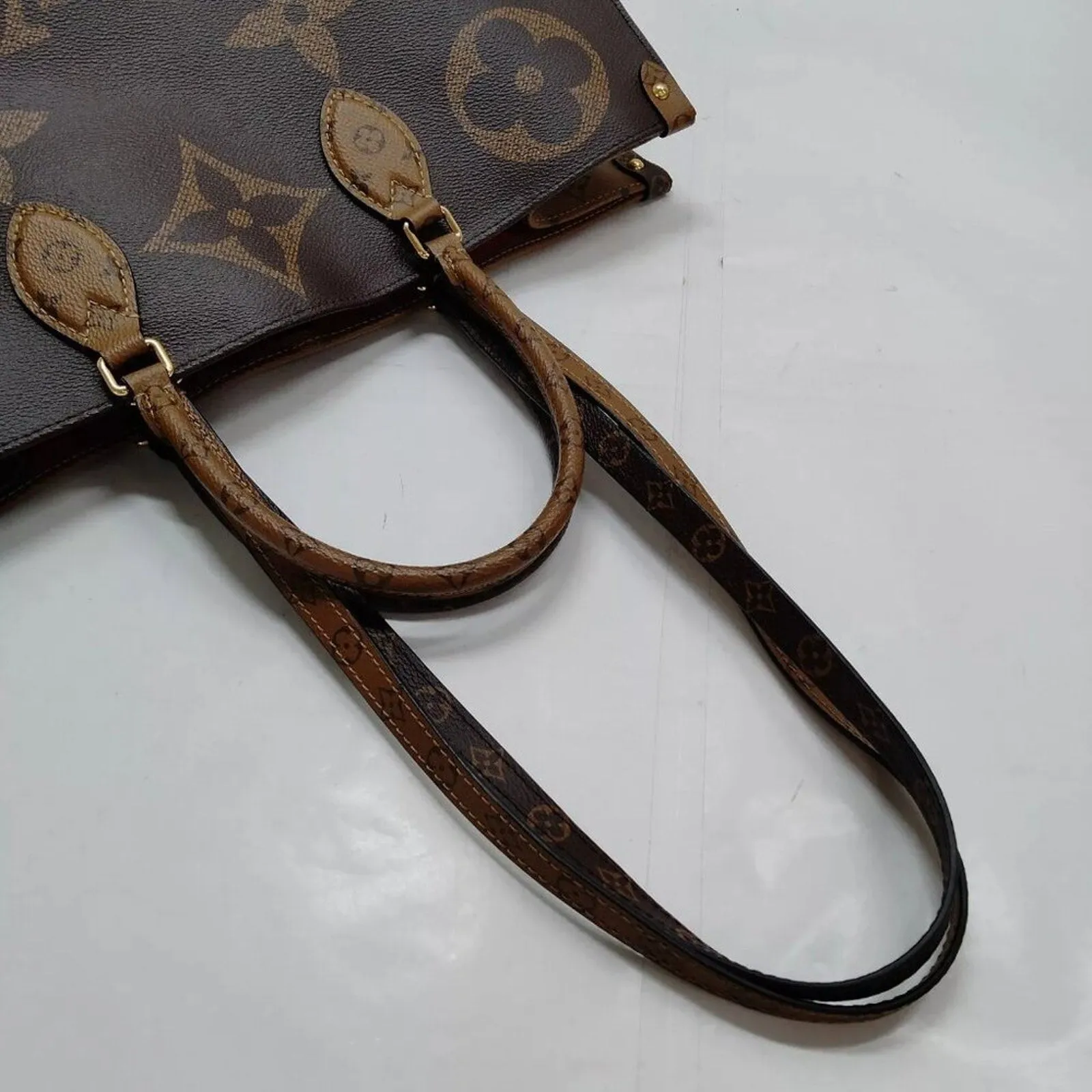 Louis Vuitton  On the Go GM Brown Monogram Giant Tote Bag