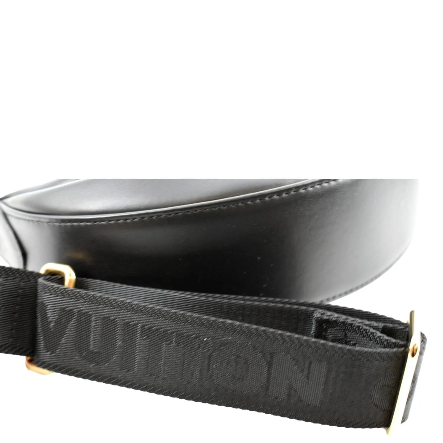 LOUIS VUITTON Over The Moon Calf Leather Shoulder Bag Black